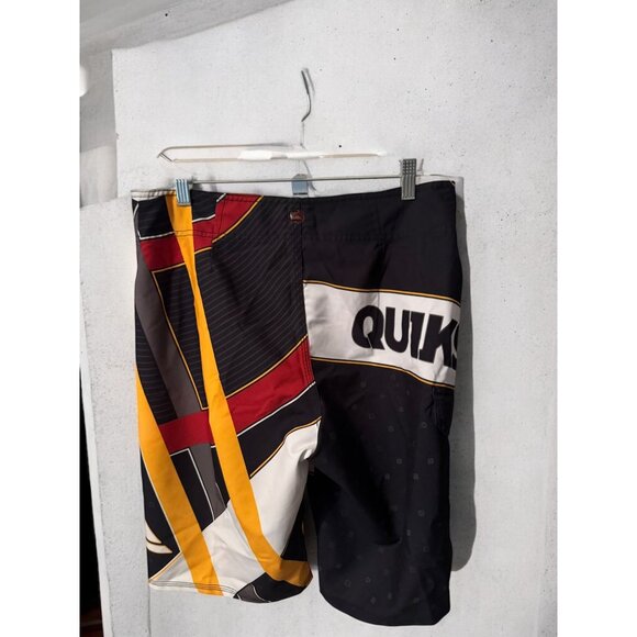 Quiksilver Mens Graphic Board Shorts Multicolor Red/Yellow/Black Swimwear - Picture 5 of 11